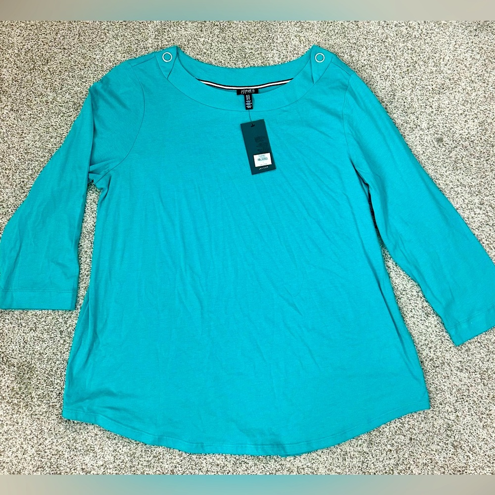 NWT Jones NewYork 3/4 sleeve tee.